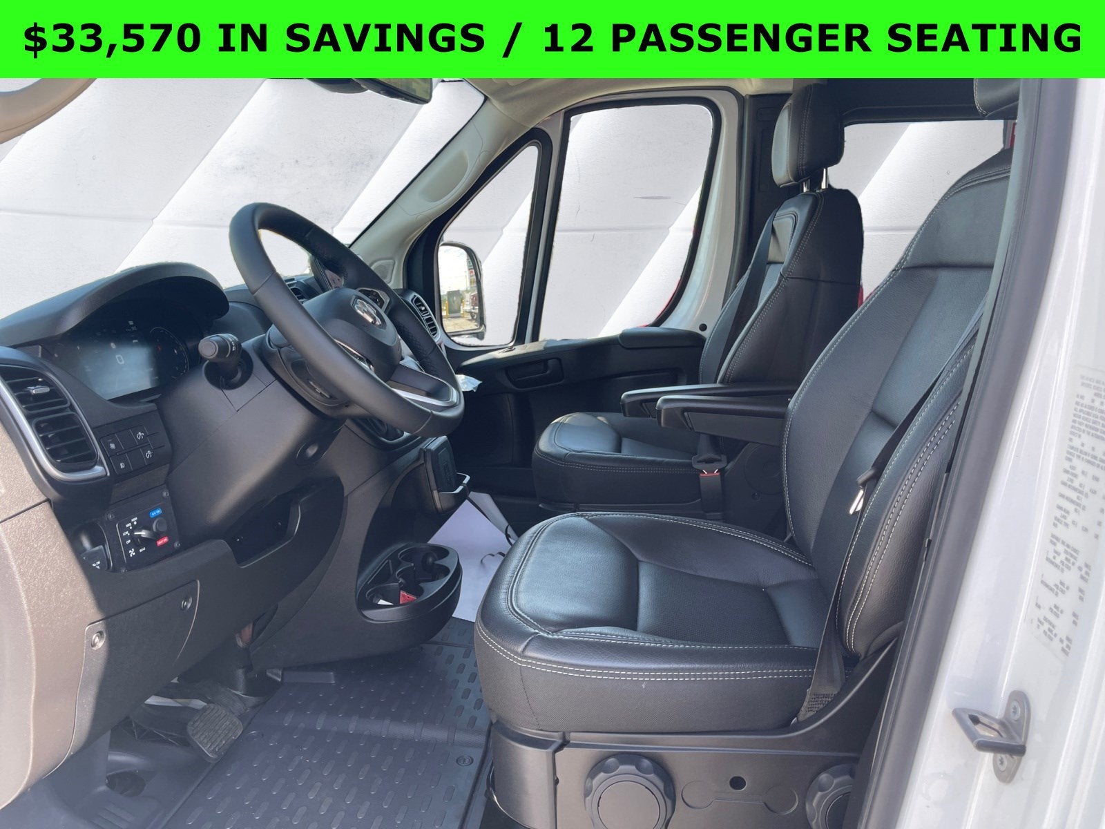 2024 RAM ProMaster Window Van High Roof 12 PASSENGER SEATING
