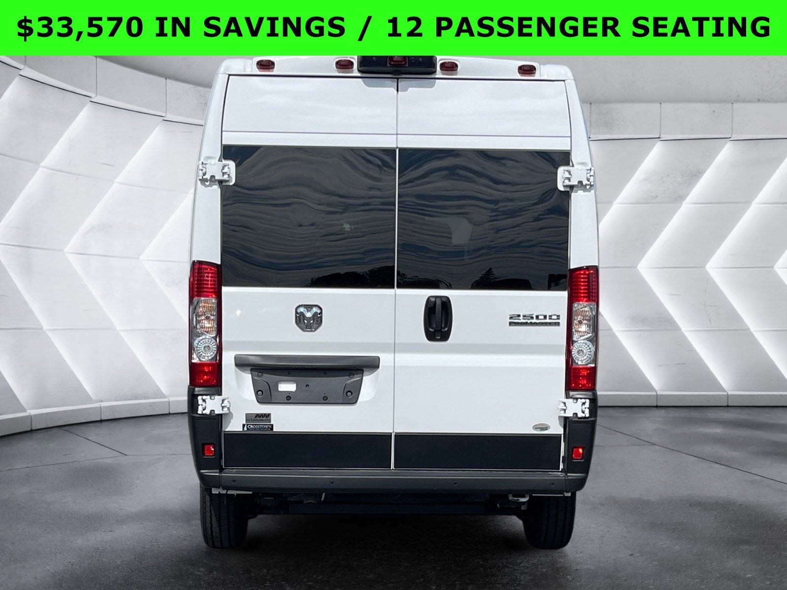 2024 RAM ProMaster Window Van High Roof 12 PASSENGER SEATING