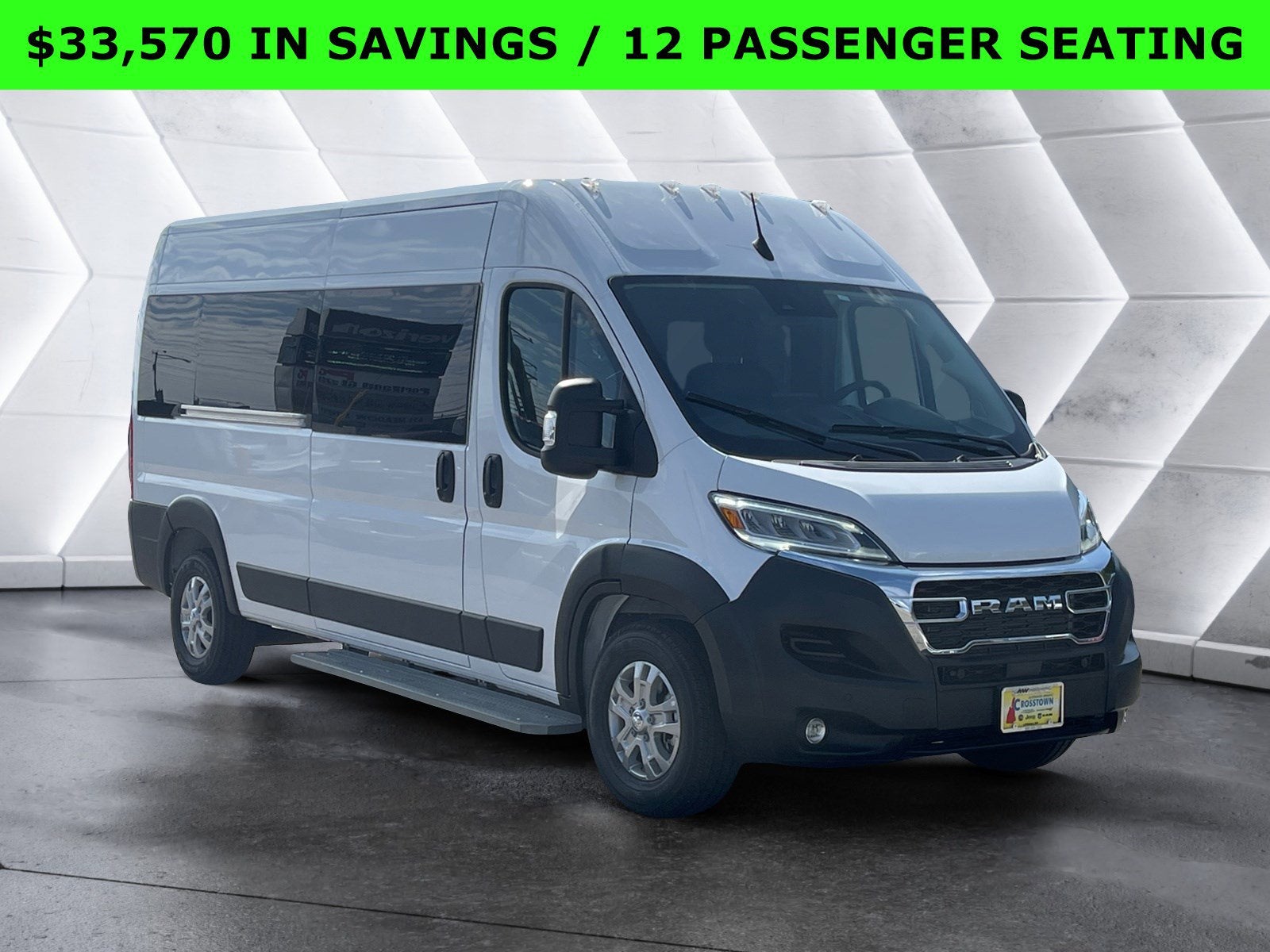 2024 RAM ProMaster Window Van High Roof 12 PASSENGER SEATING