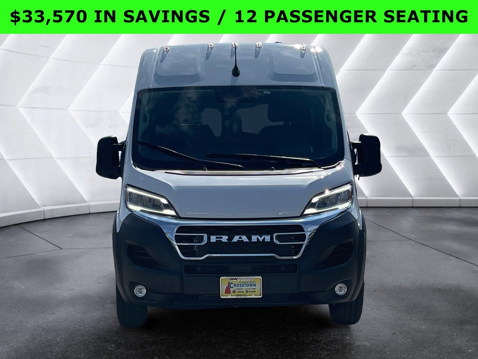 2024 RAM ProMaster Window Van High Roof 12 PASSENGER SEATING