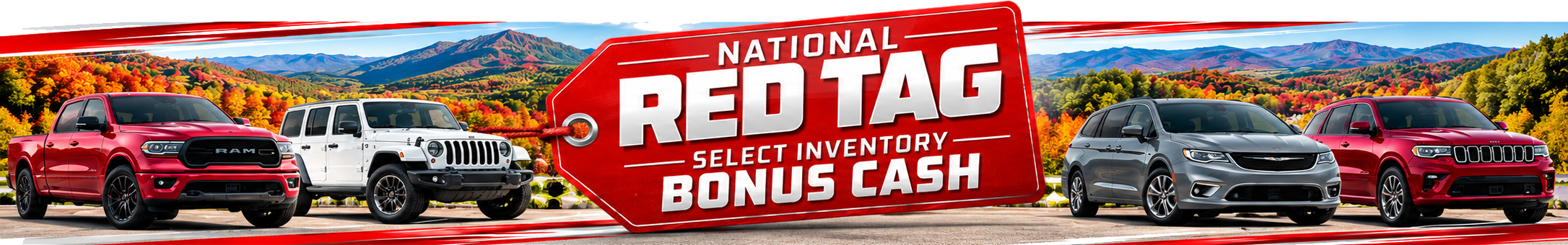 National Red Tag Select Inventory Bonus Cash at Crosstown Motors Littleton NH