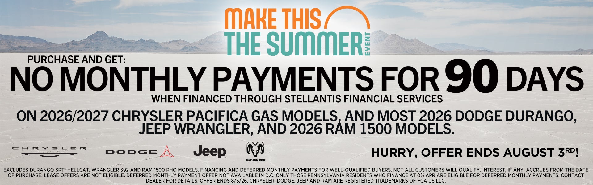 No Payments for 90 Days!